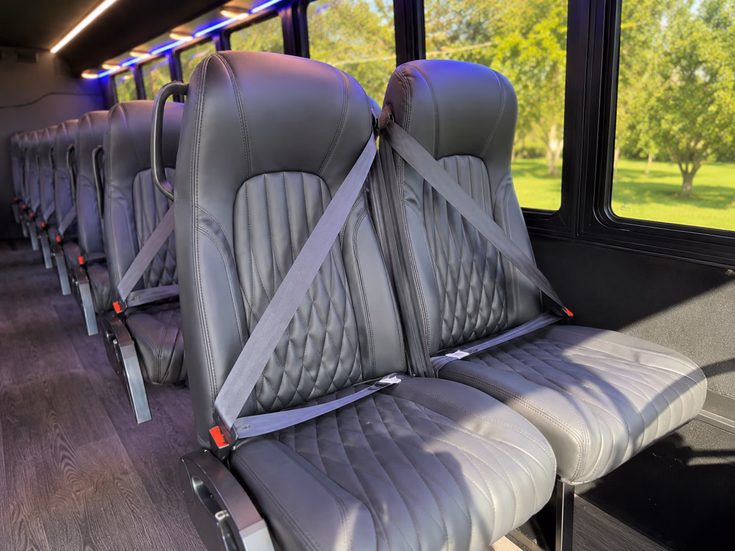 minibuses and charter buses for temple high school playoff travel