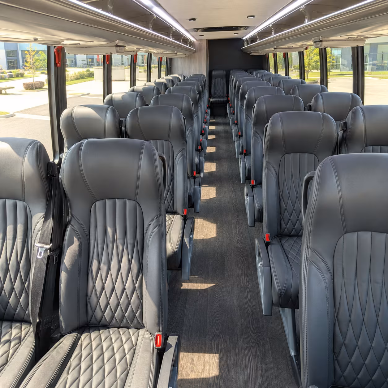 temple 25 passenger minibus inside