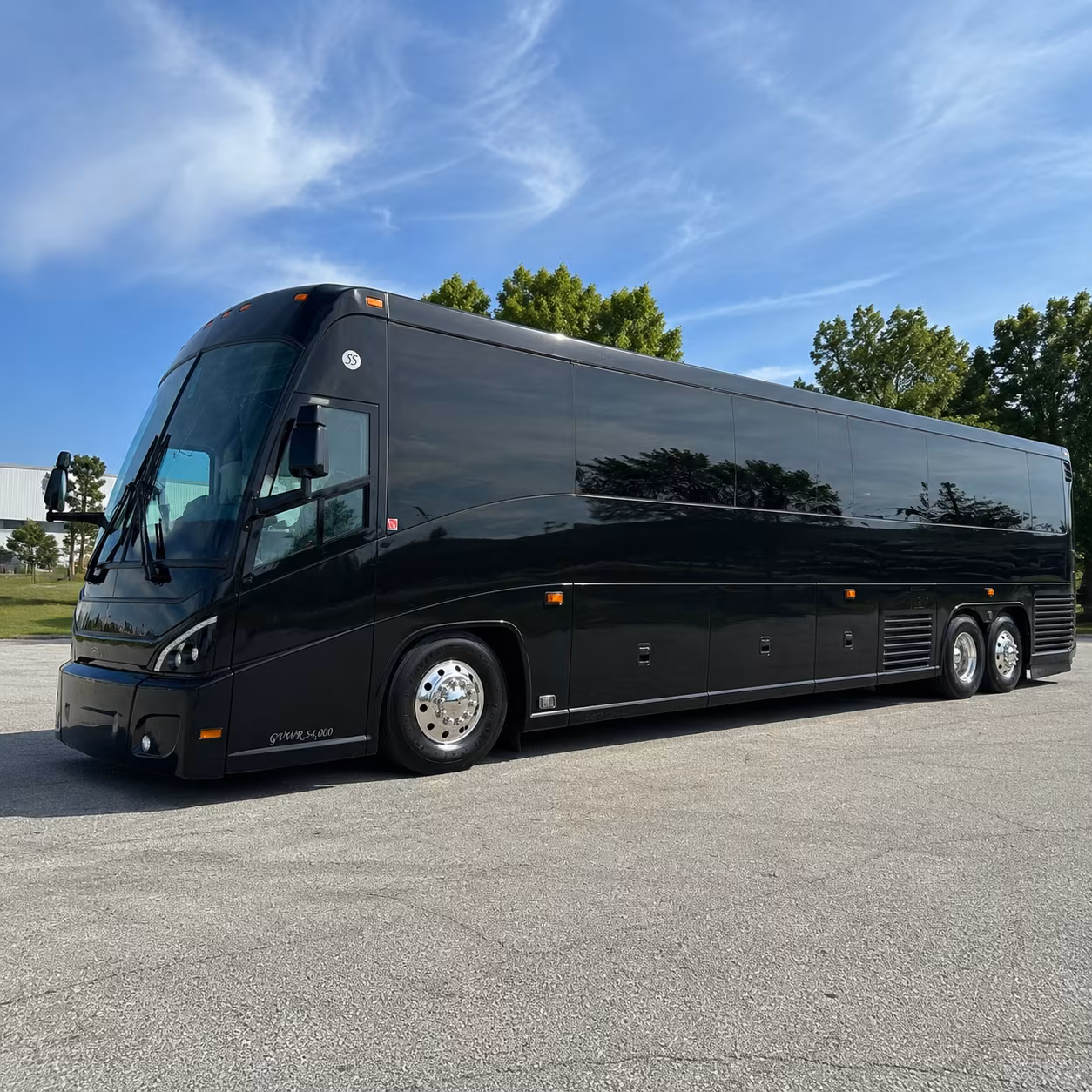 temple 47 passenger charter bus