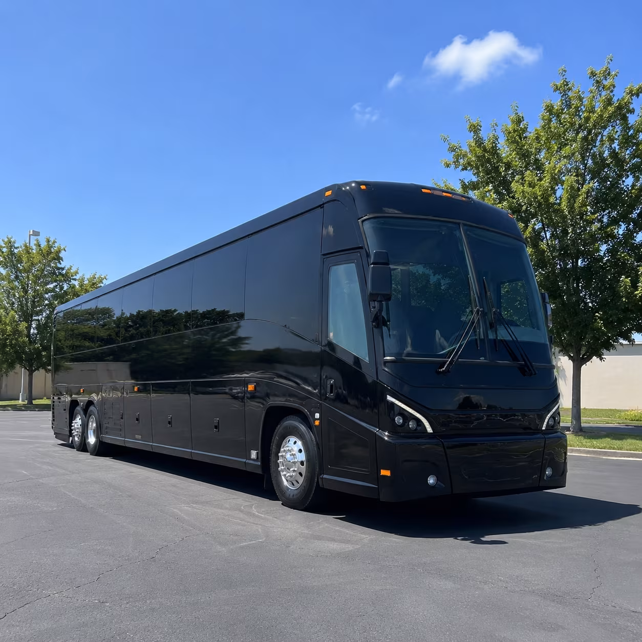temple 56 passenger charter bus