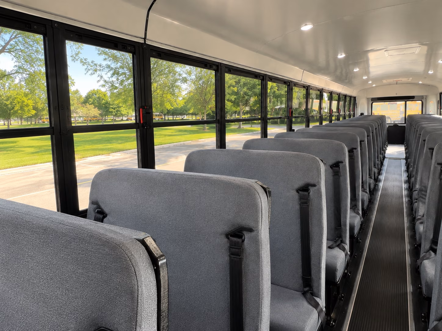 temple school bus inside