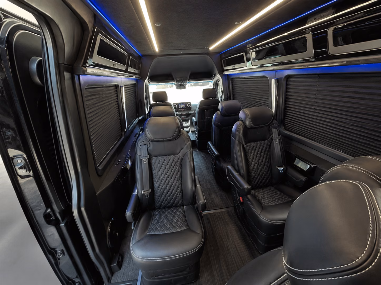 temple sprinter van with driver inside